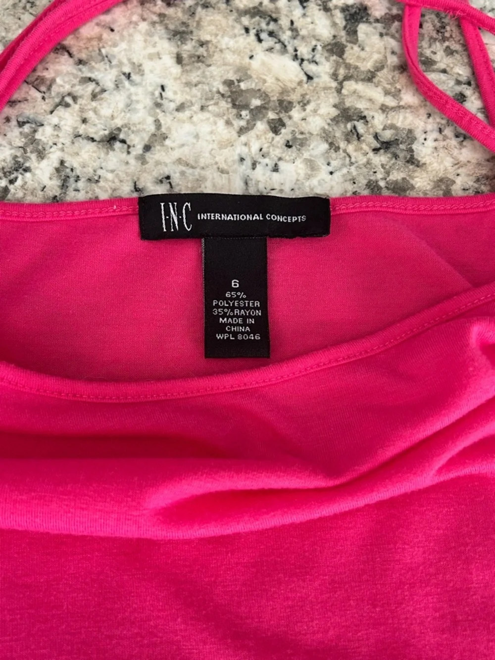 INC International Concepts Pink Eyelet Embroidered Boho Blouse and Cami Size 6